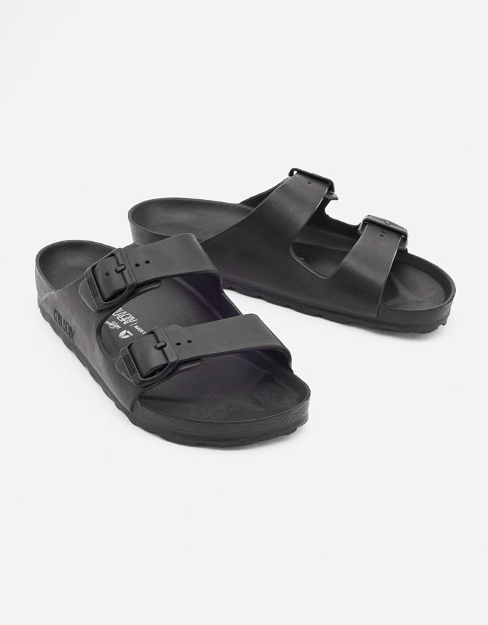 Black Buckle Sandals - Kauai