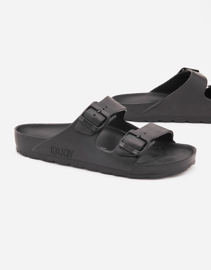 Black Buckle Sandals - Kauai