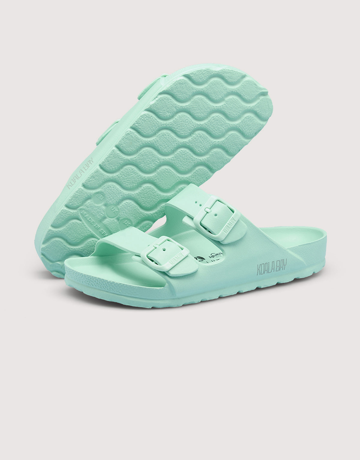 Green Buckle Sandals - Kauai