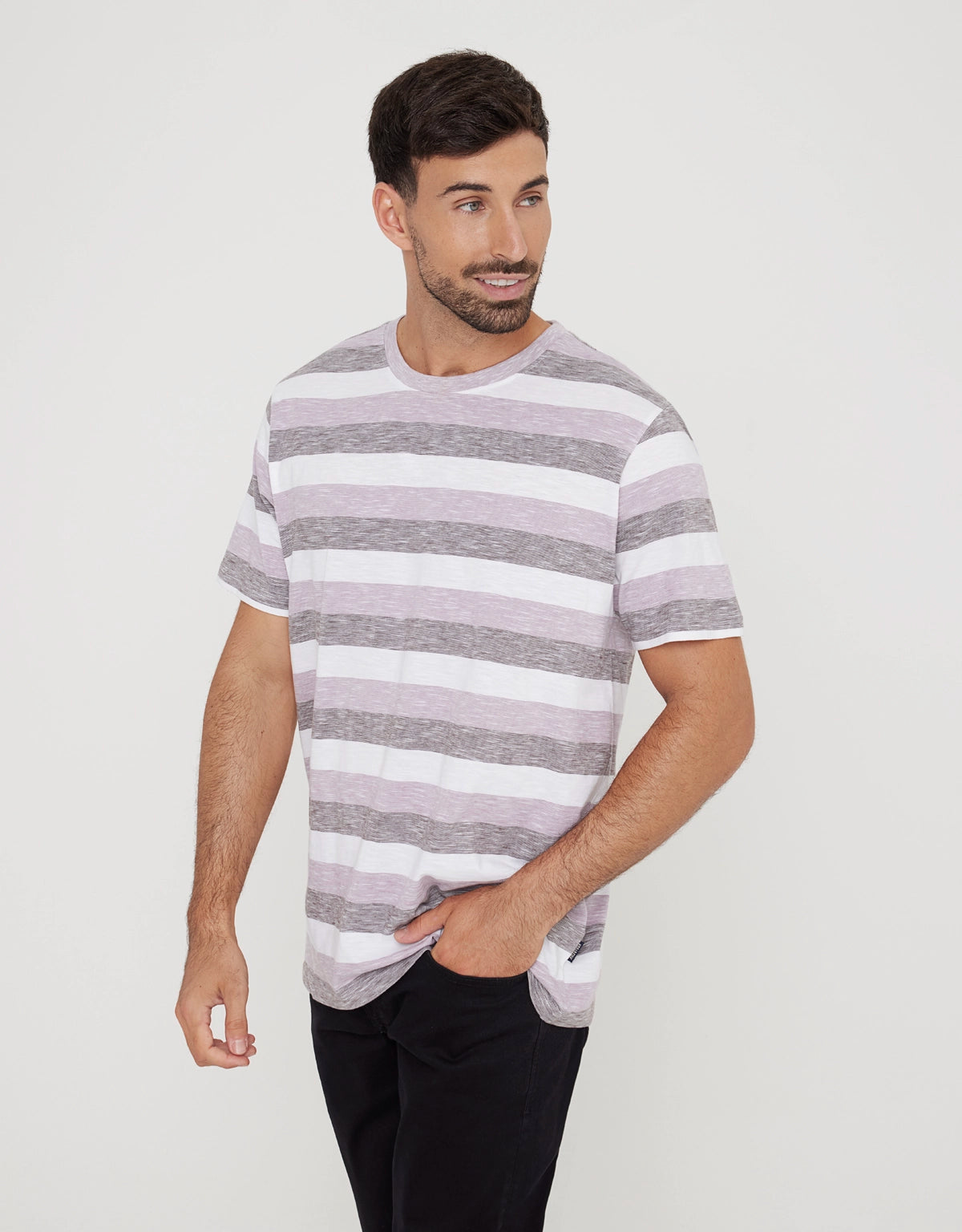 Camiseta Manga Corta Algodón Morado - Galizury