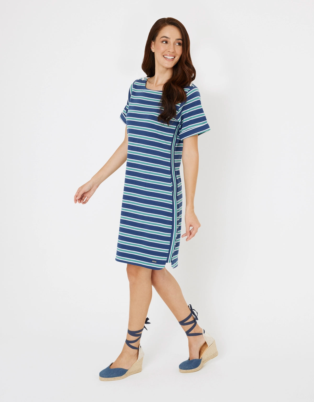 Vestido Corto Rayas - Marini