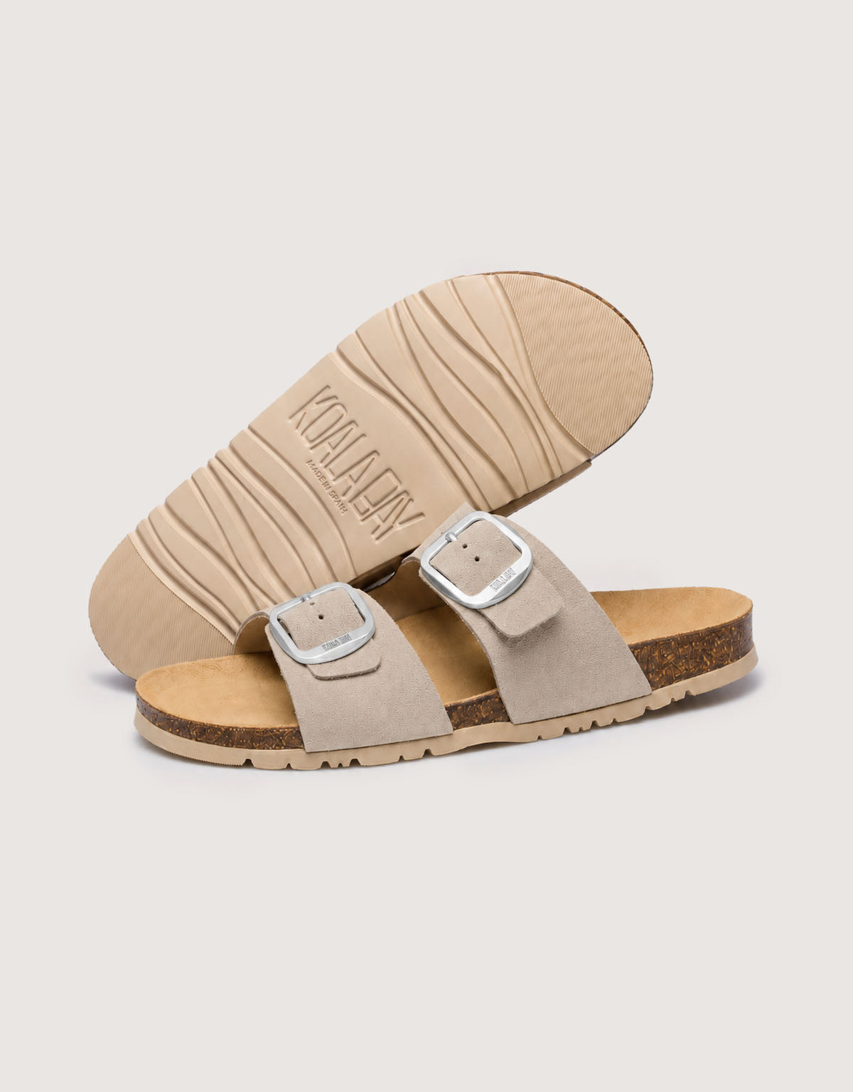 Bio Grey Stone Sandal - Emerald