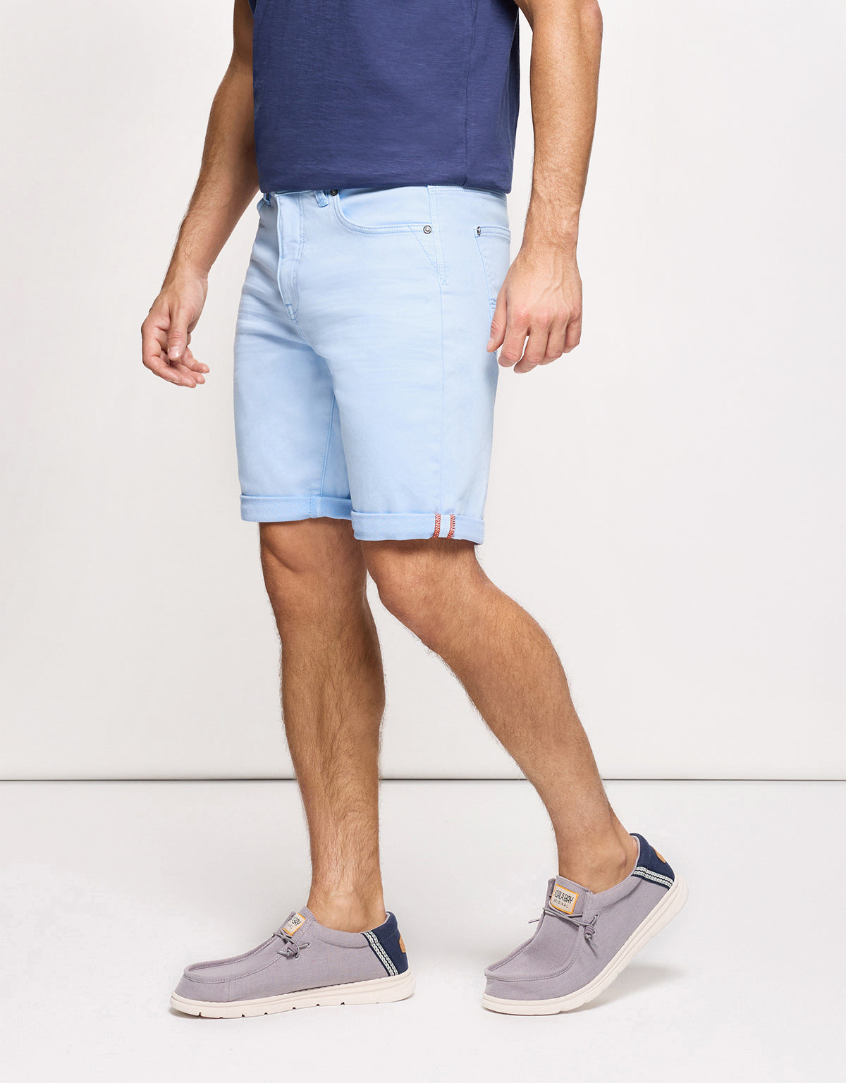 Blue Denim Bermuda Shorts - Palm Beach