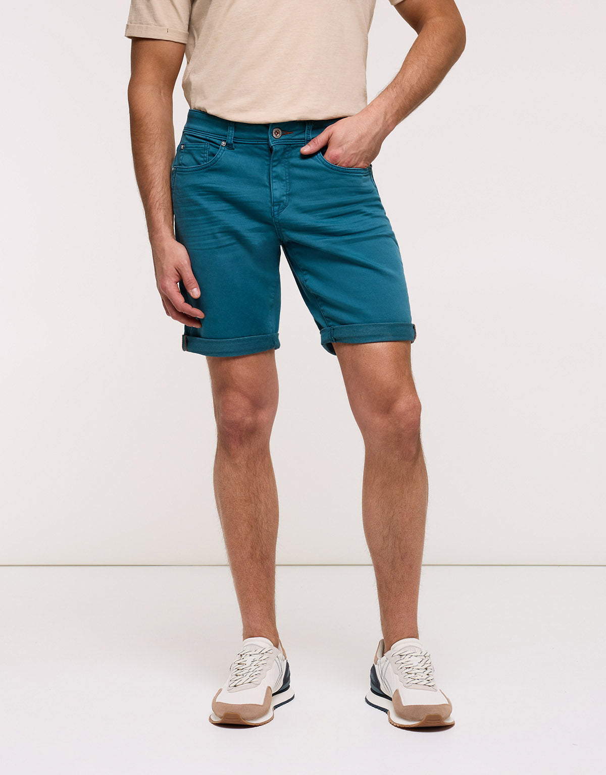 Bermuda Denim Turquesa Oscuro - Palm Beach