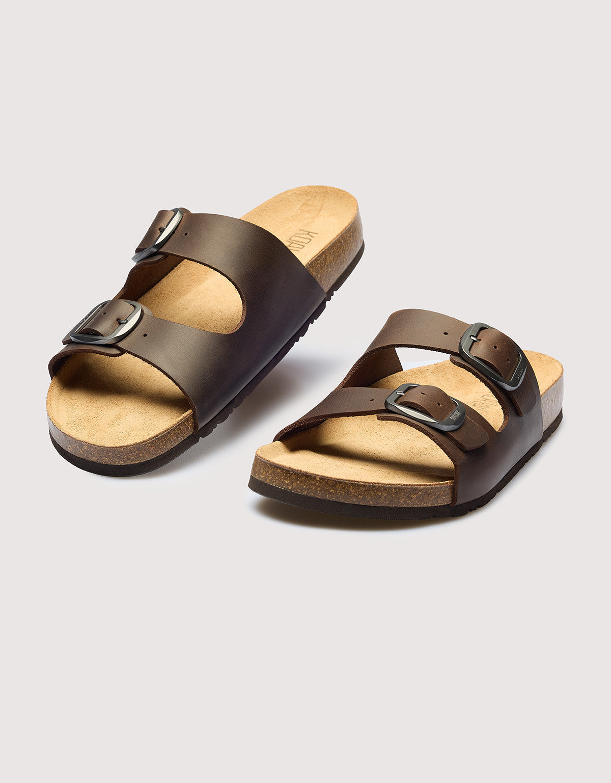 Bio Brown Leather Sandal - Jeep