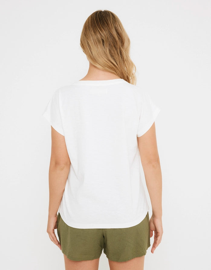 Off White Short Sleeve T-shirt - Nandi