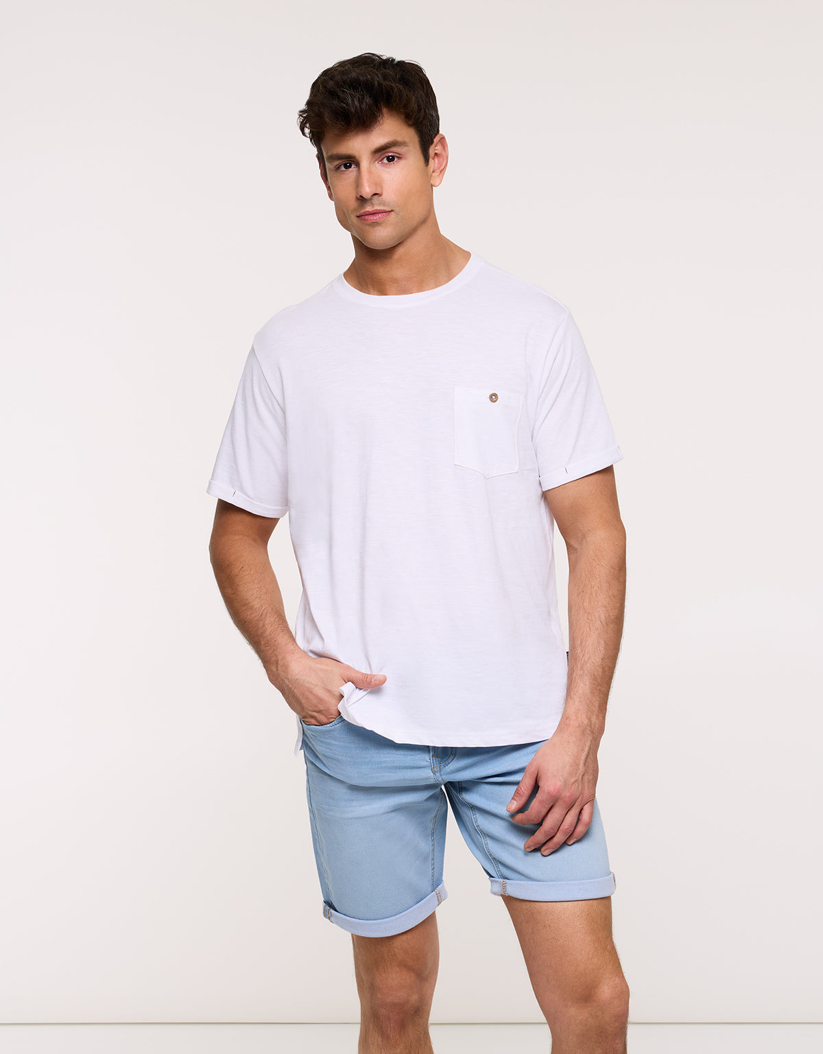 Short Sleeve T-Shirt - Button