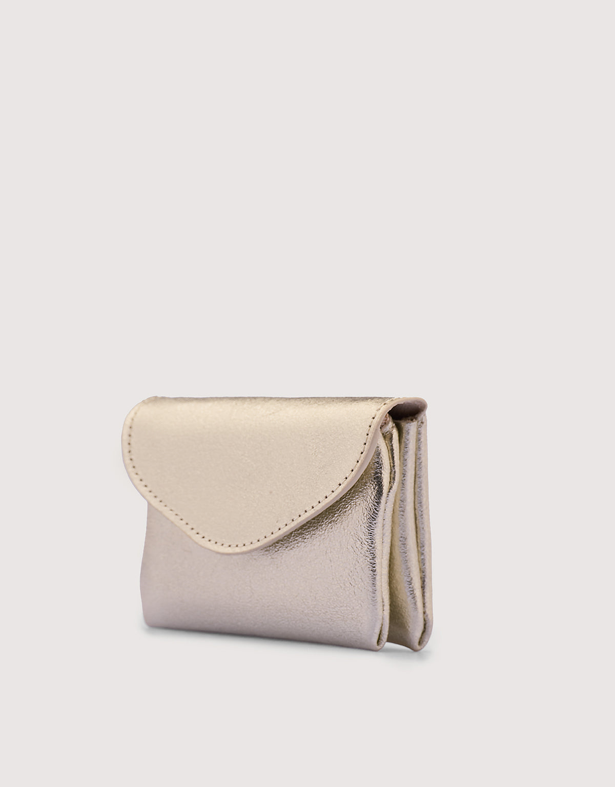 Leather Silver Purse - Regal