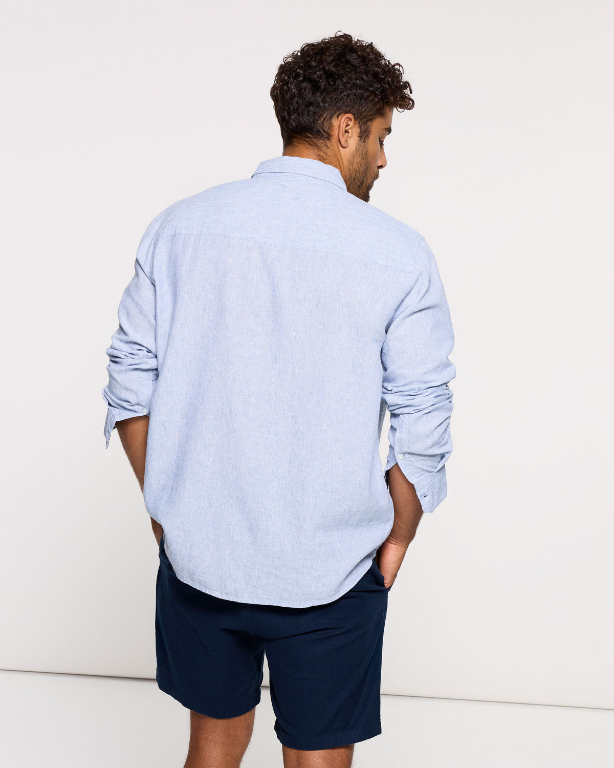 Camisa Manga Larga Azul - Sum 5