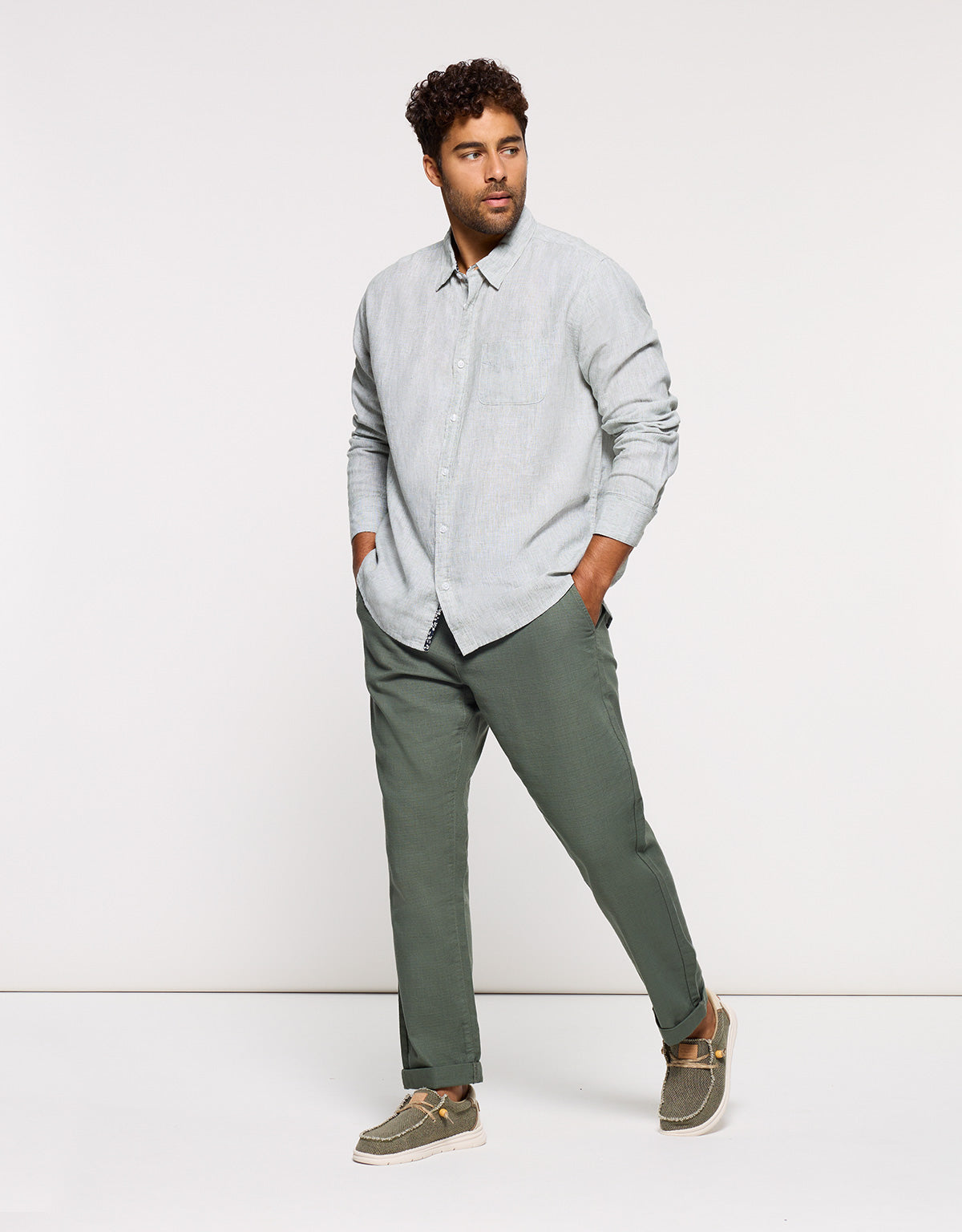 Camisa Manga Larga Verde - Sum6
