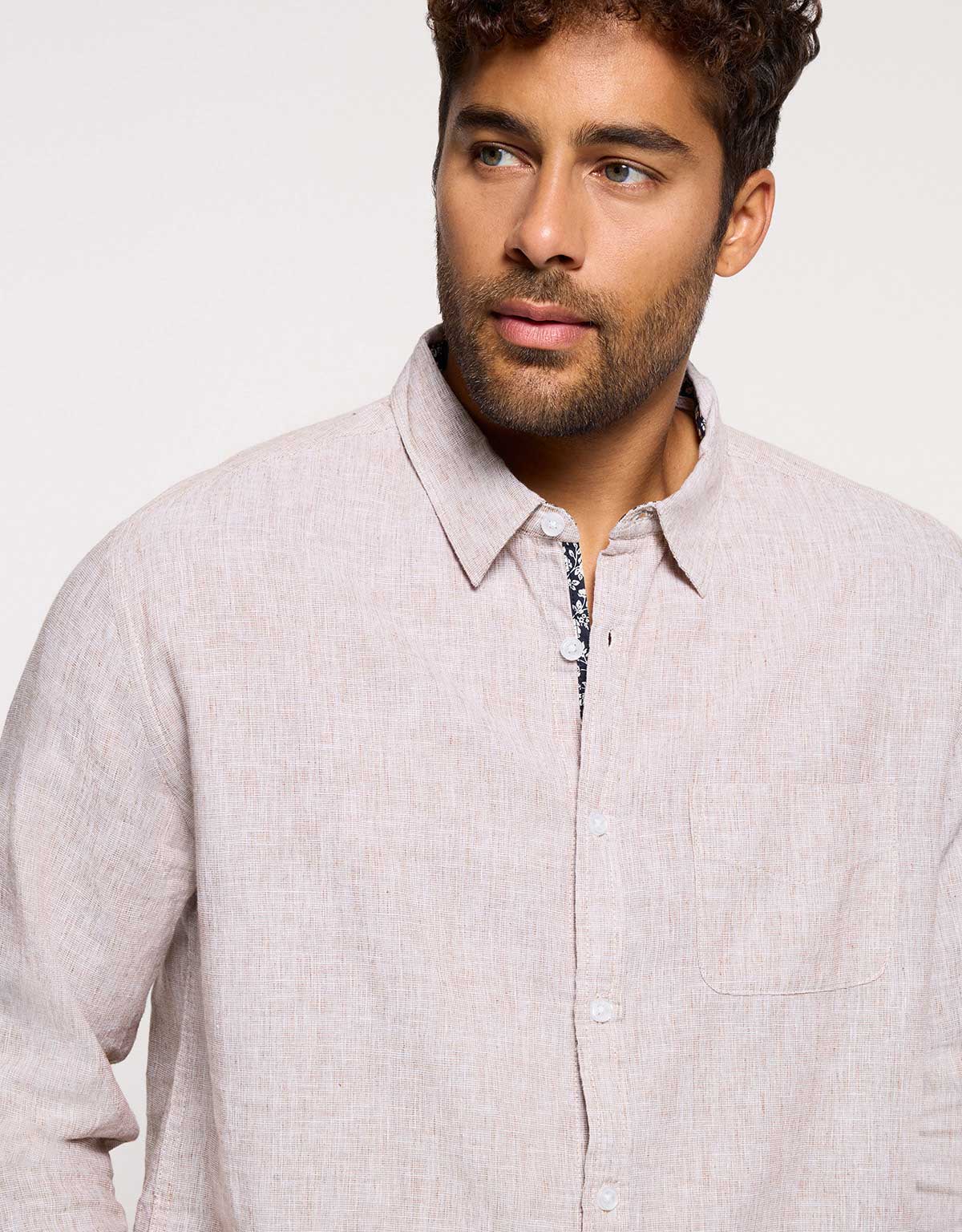 Camisa Manga Larga Beige - Sum 2