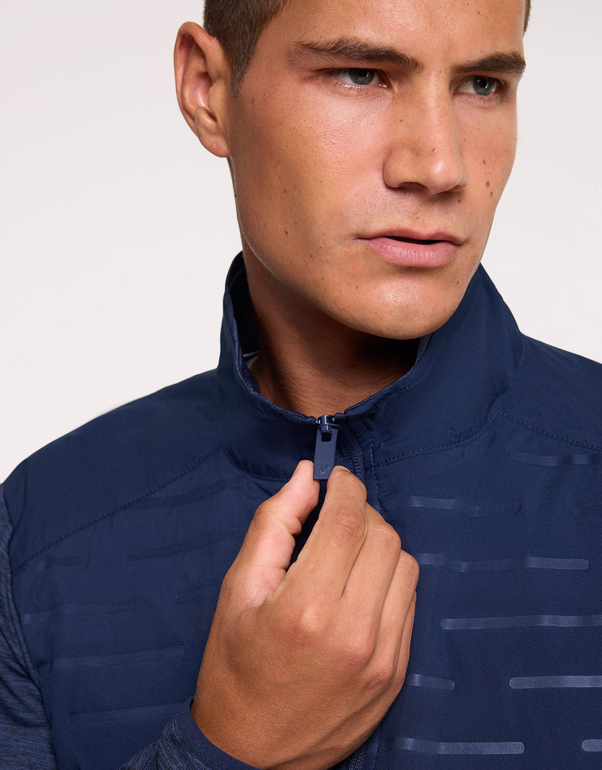 Navy Blue Zip Jacket - Phu