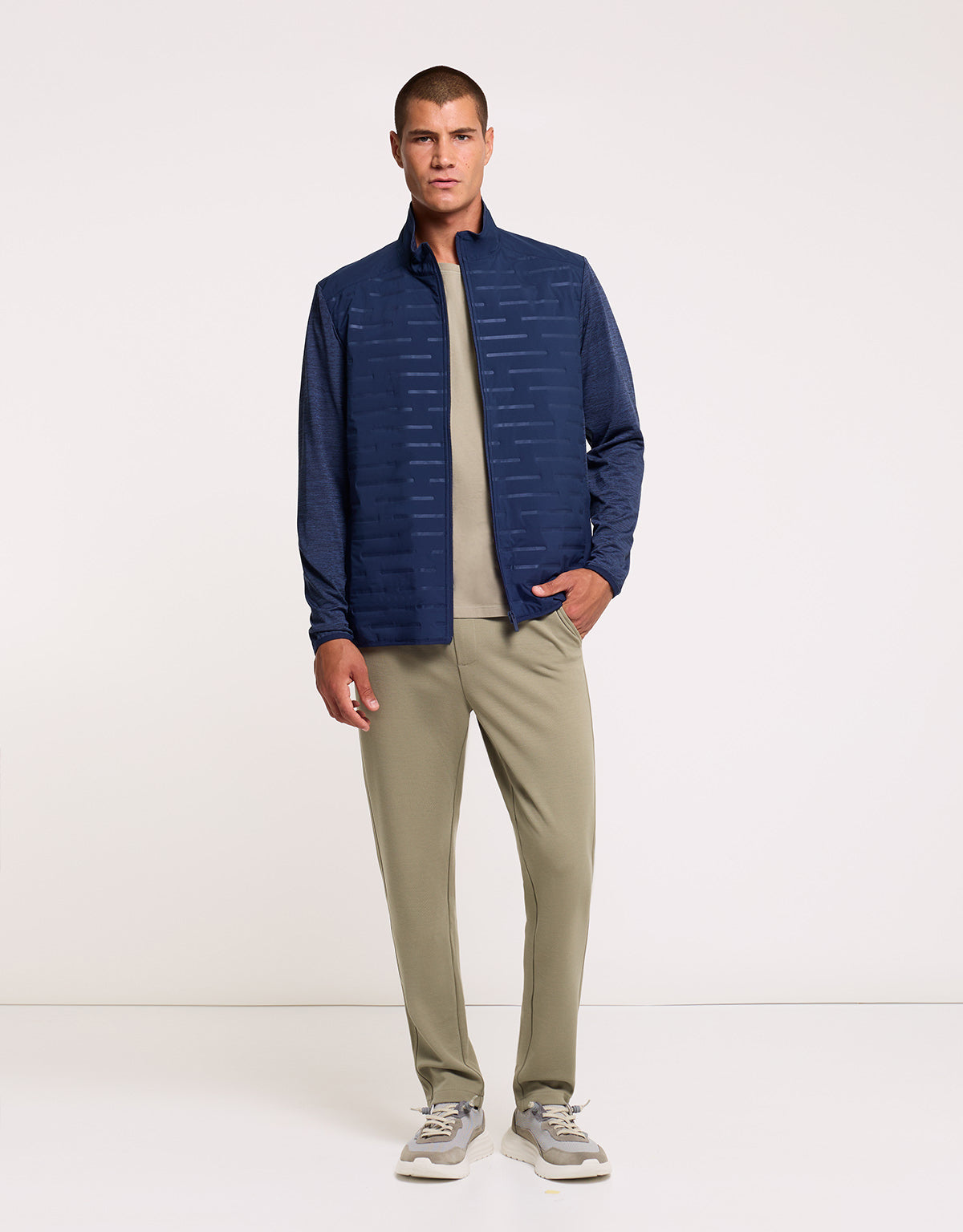 Navy Blue Zip Jacket - Phu