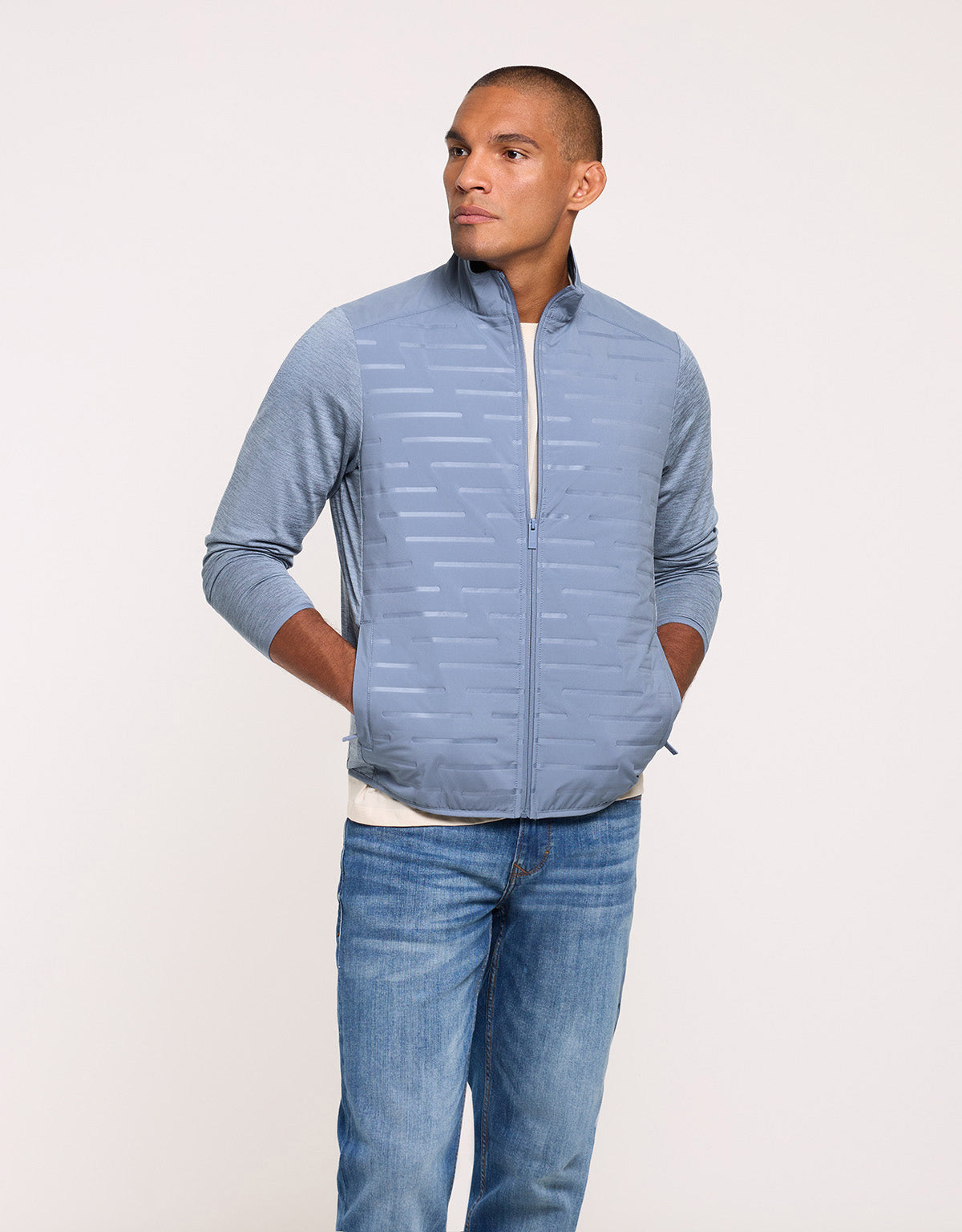 Light Blue Zip Jacket - Phu