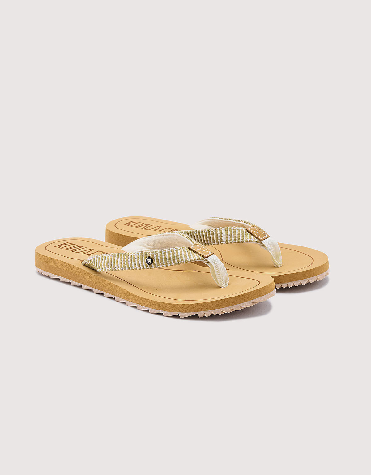 Beige Wedge Flip Flop - Kovira