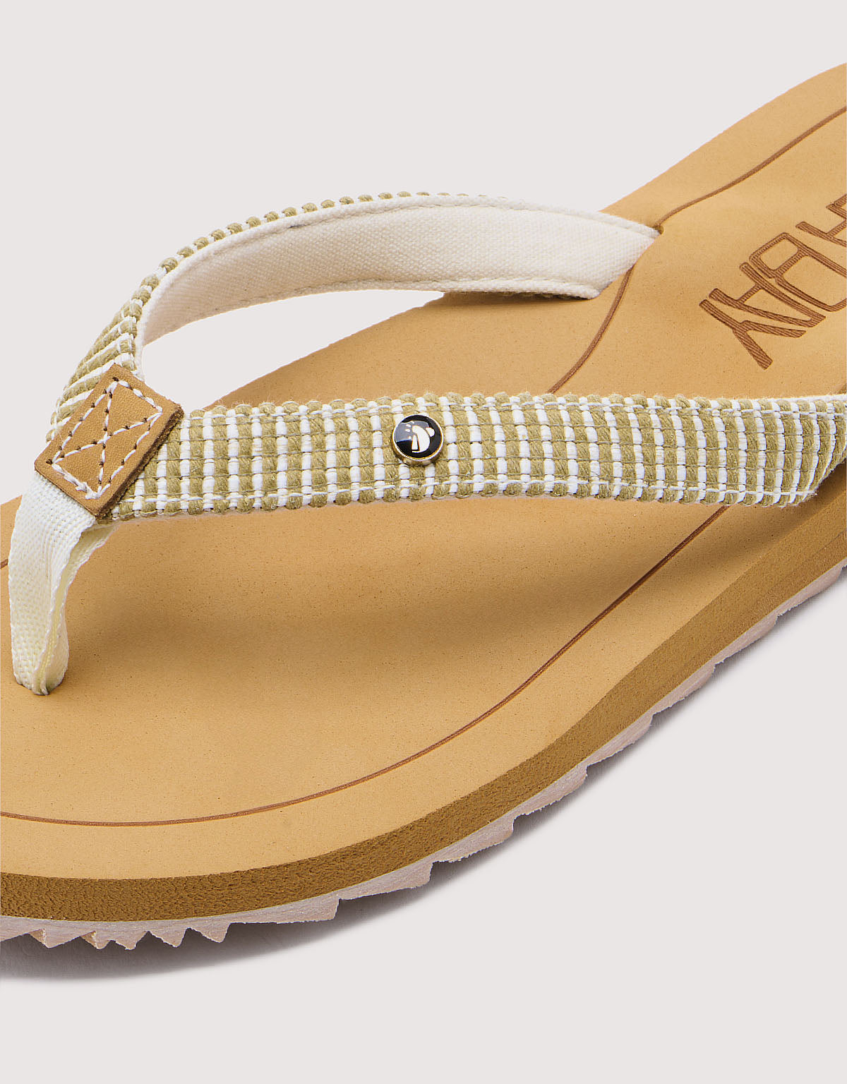 Beige Wedge Flip Flop - Kovira