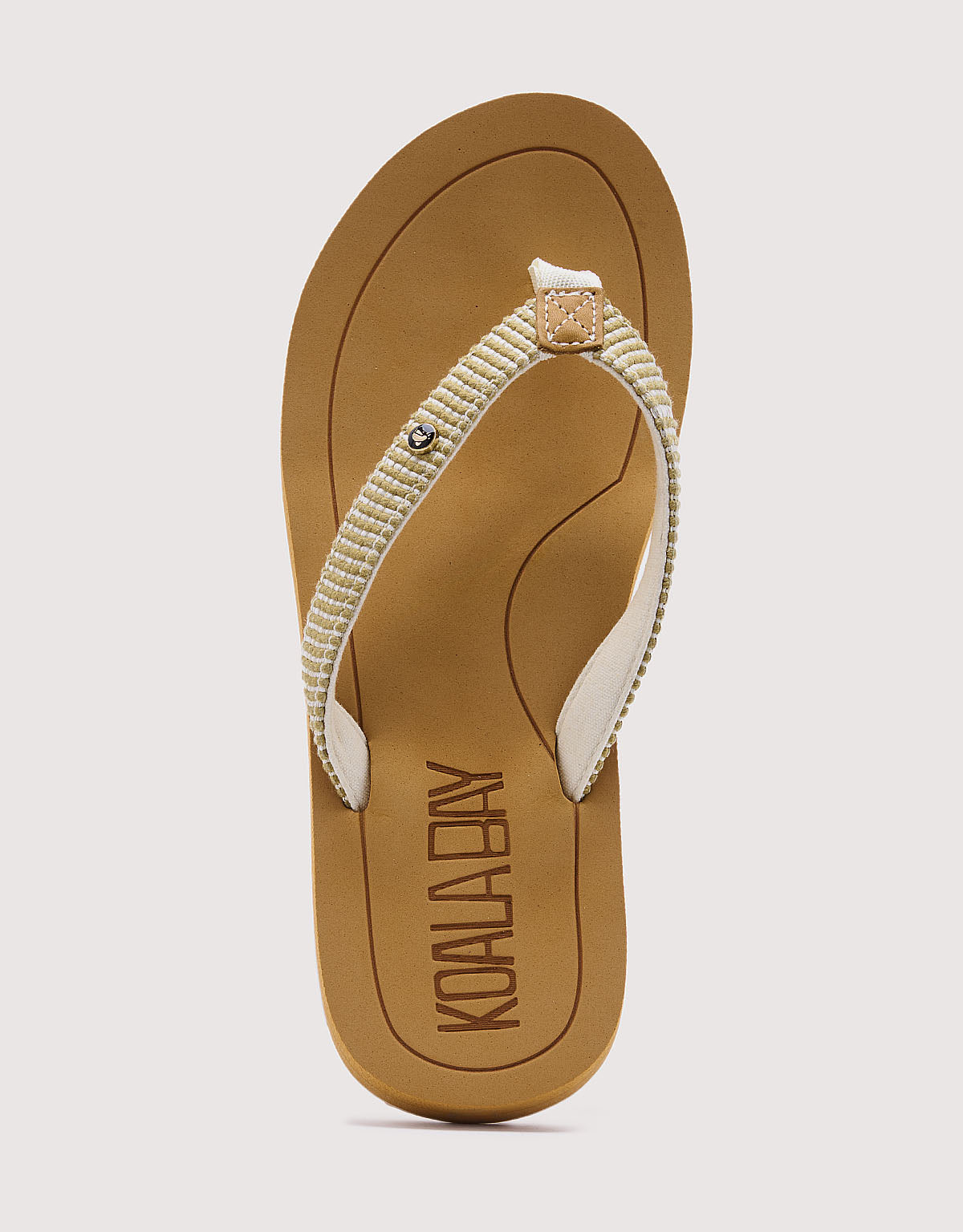 Beige Wedge Flip Flop - Kovira