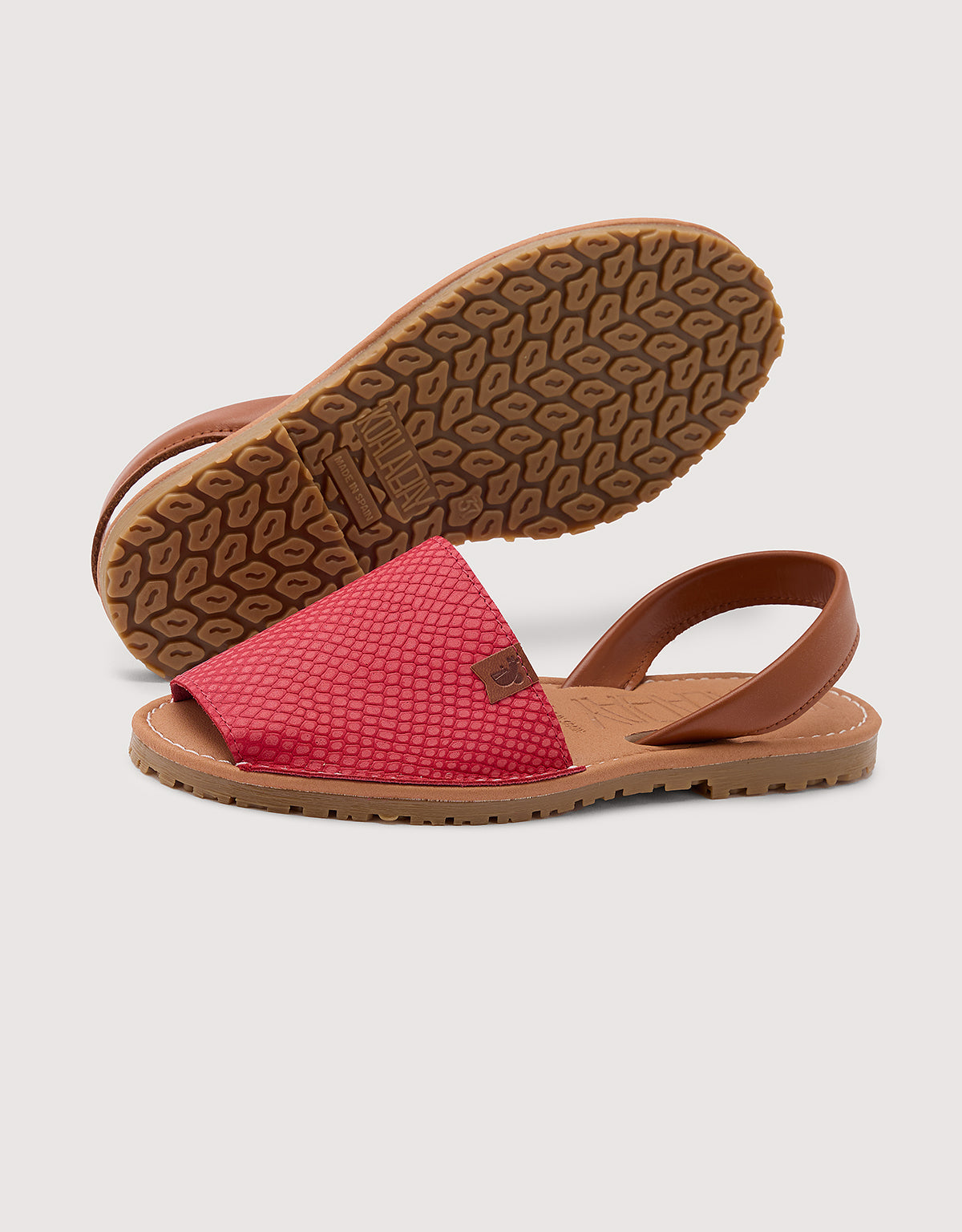 Red Menorcan Sandals - Tex