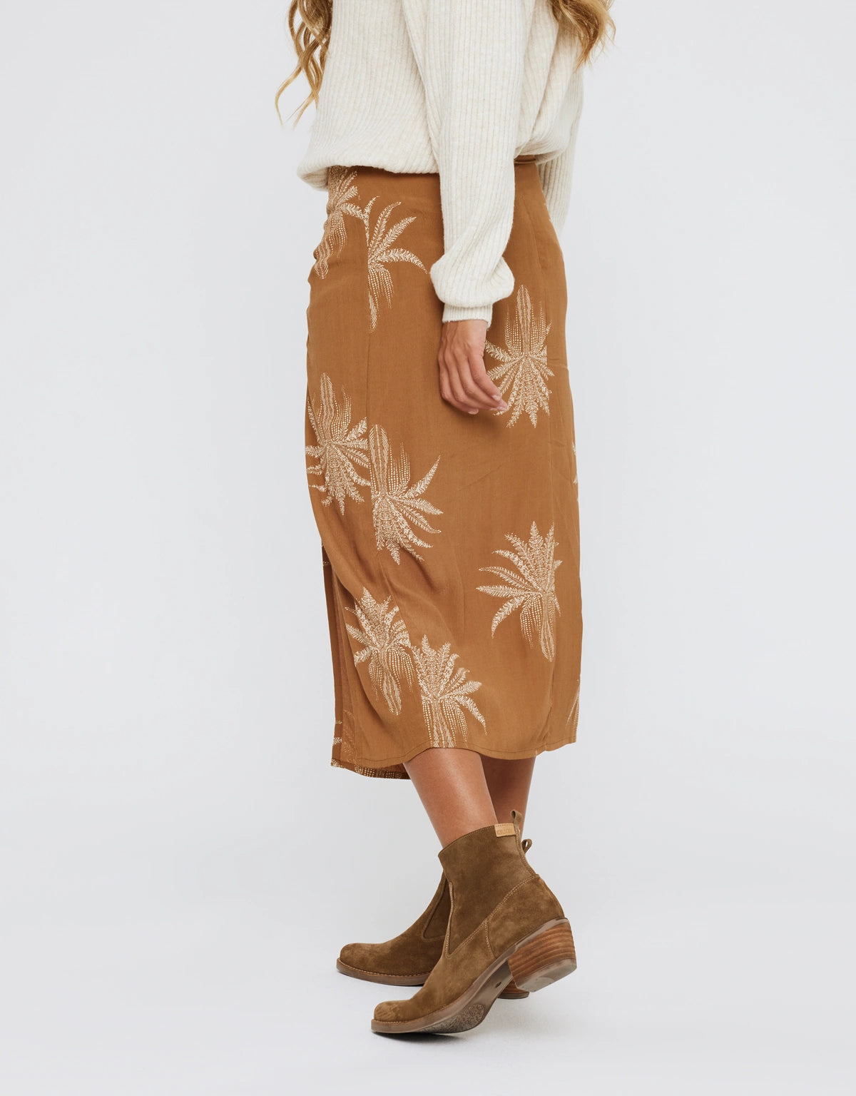 Falda Midi Estampada - Ninat