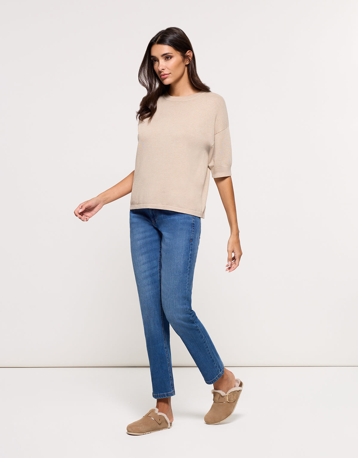 Jersey Manga Larga Beige - Krekla 8