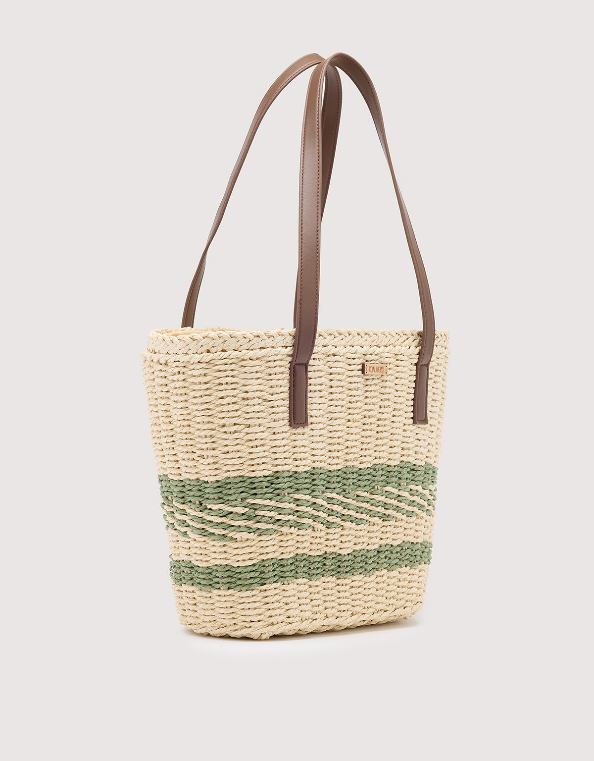 Bolso Capazo Trenzado Natural - Hyla 2