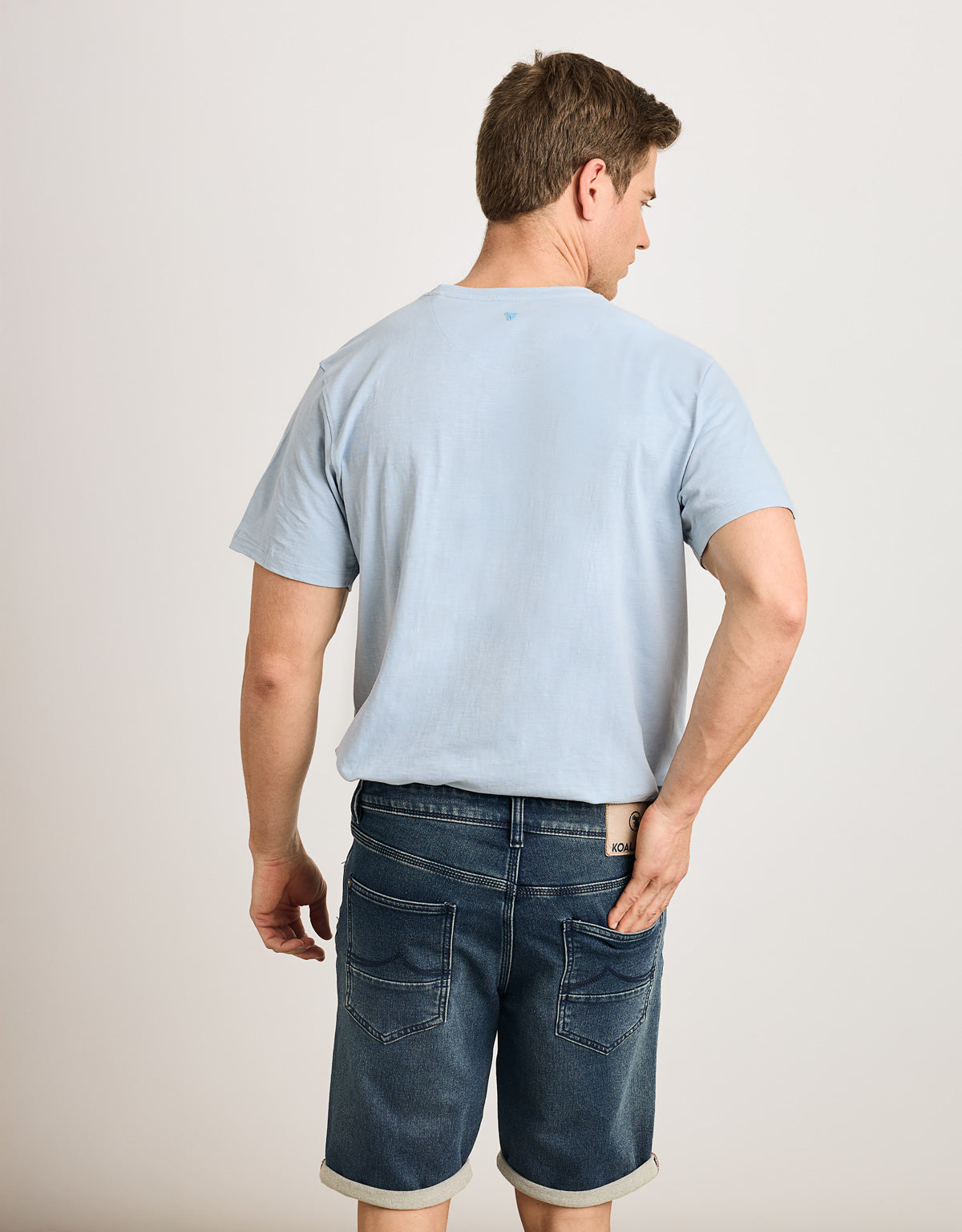 Light Blue Short Sleeve T-Shirt - Basili
