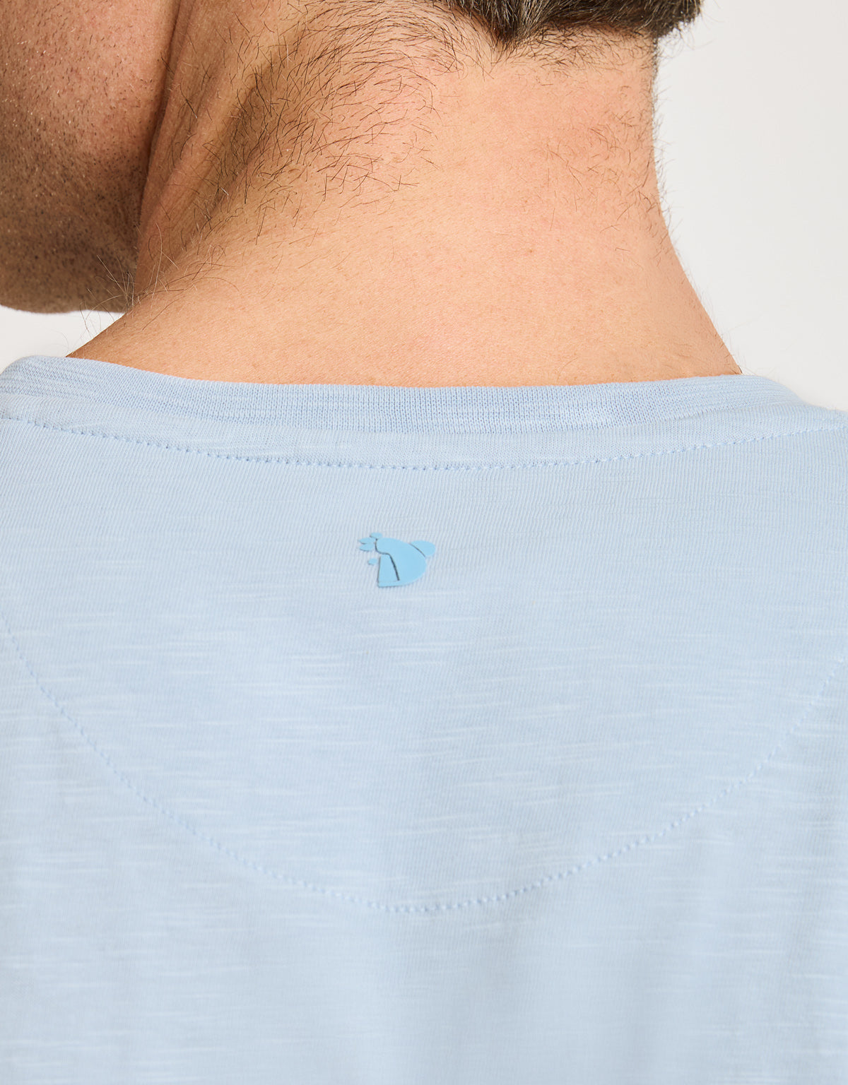 Light Blue Short Sleeve T-Shirt - Basili