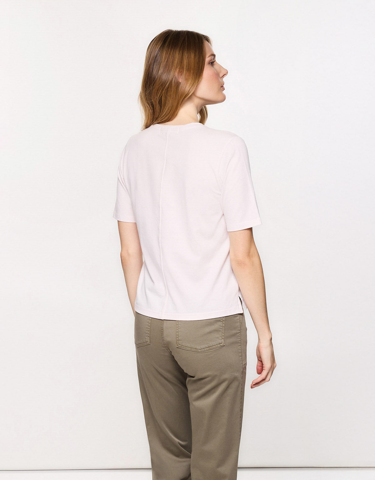 Light Pink Short Sleeve T-Shirt - Tigrali