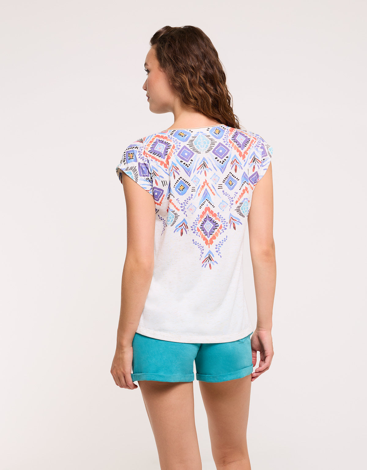Blue Short Sleeve T-Shirt - Leafix