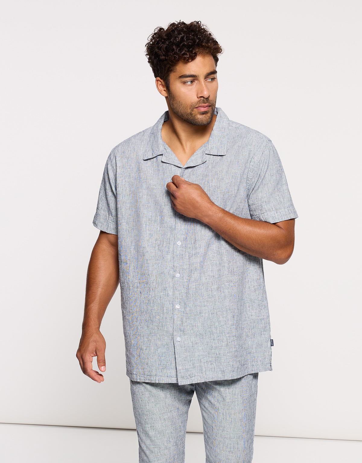 Blue Linen Shirt - Deon