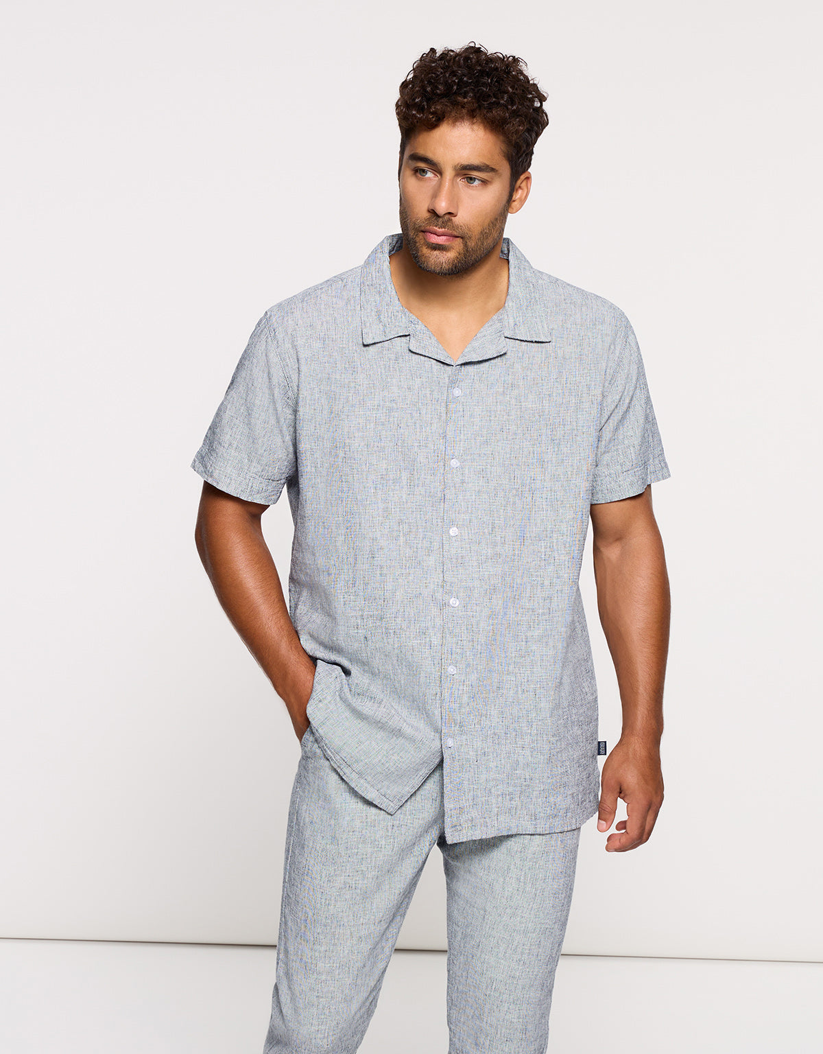 Blue Linen Shirt - Deon
