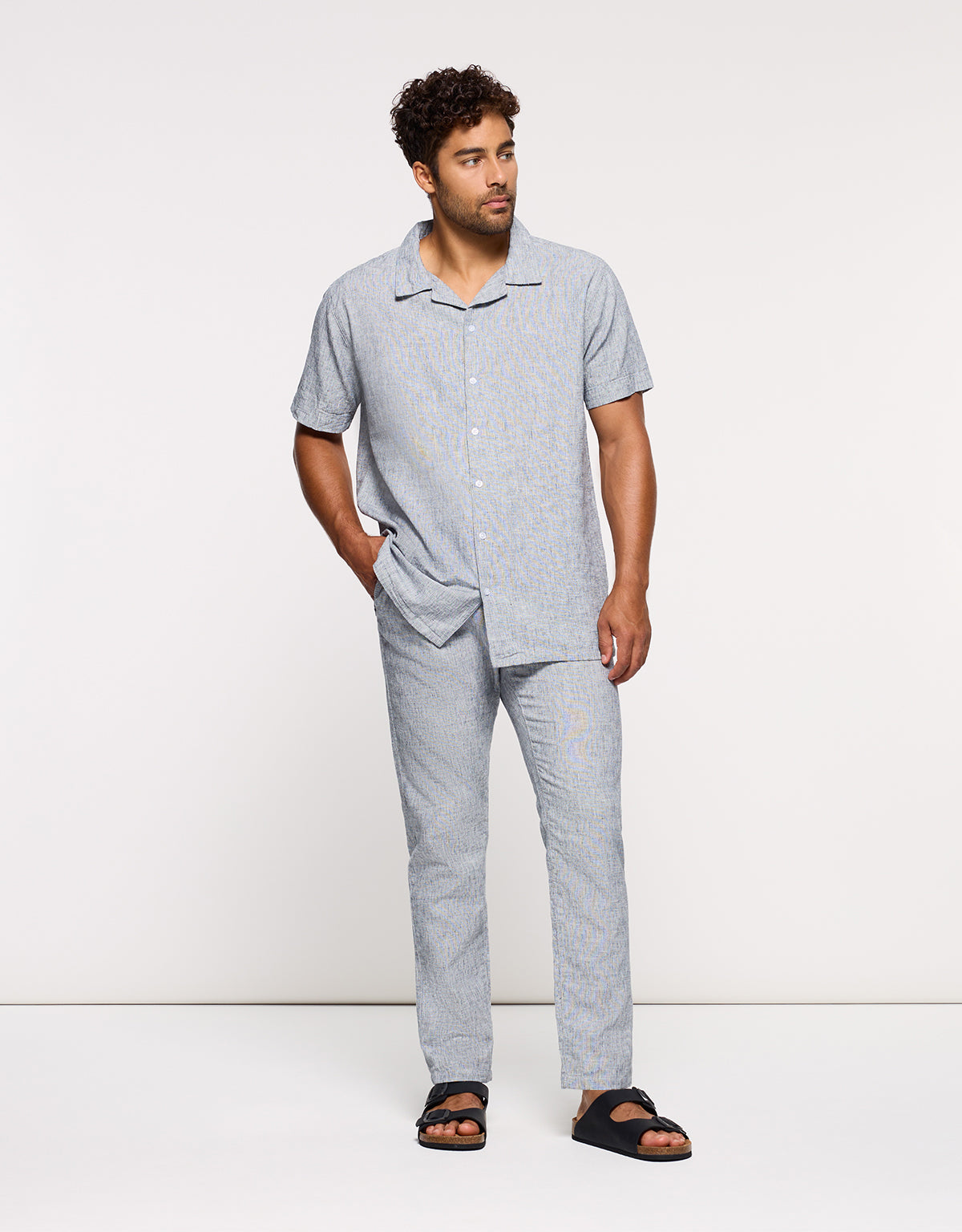 Blue Linen Shirt - Deon