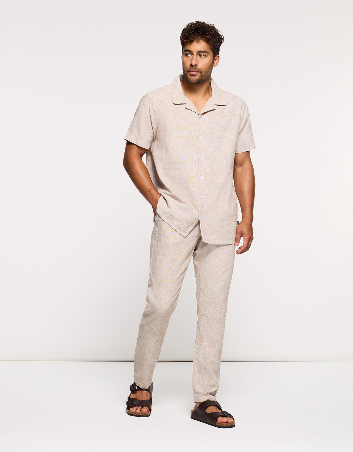 Beige Linen Shirt - Deon