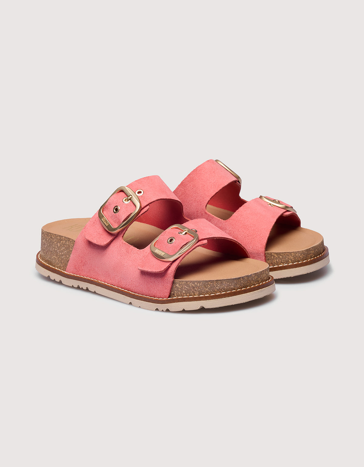 Pink Bio-Leather Wedge Sandal - Sintran