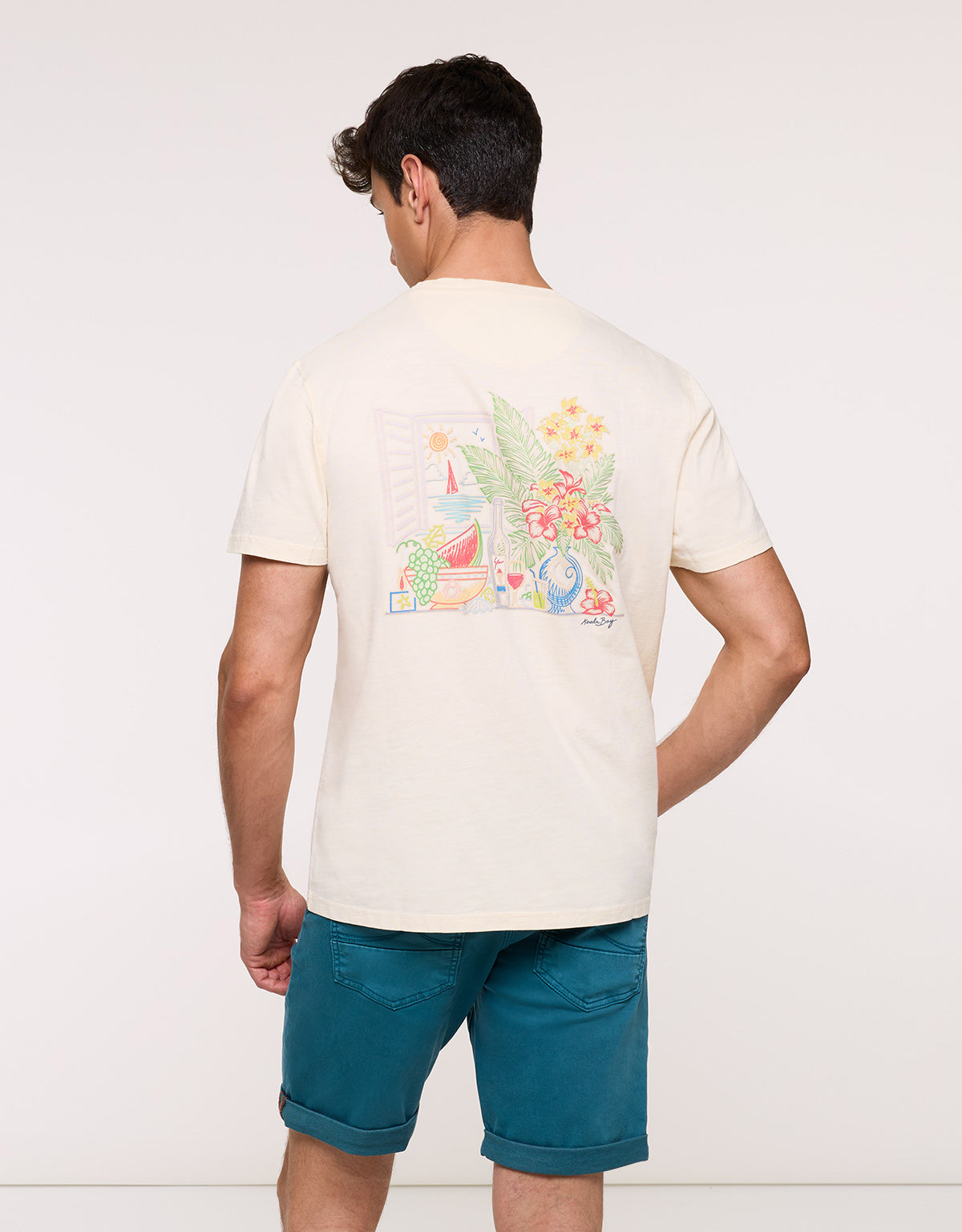 White Short Sleeve T-shirt - Hobatsam