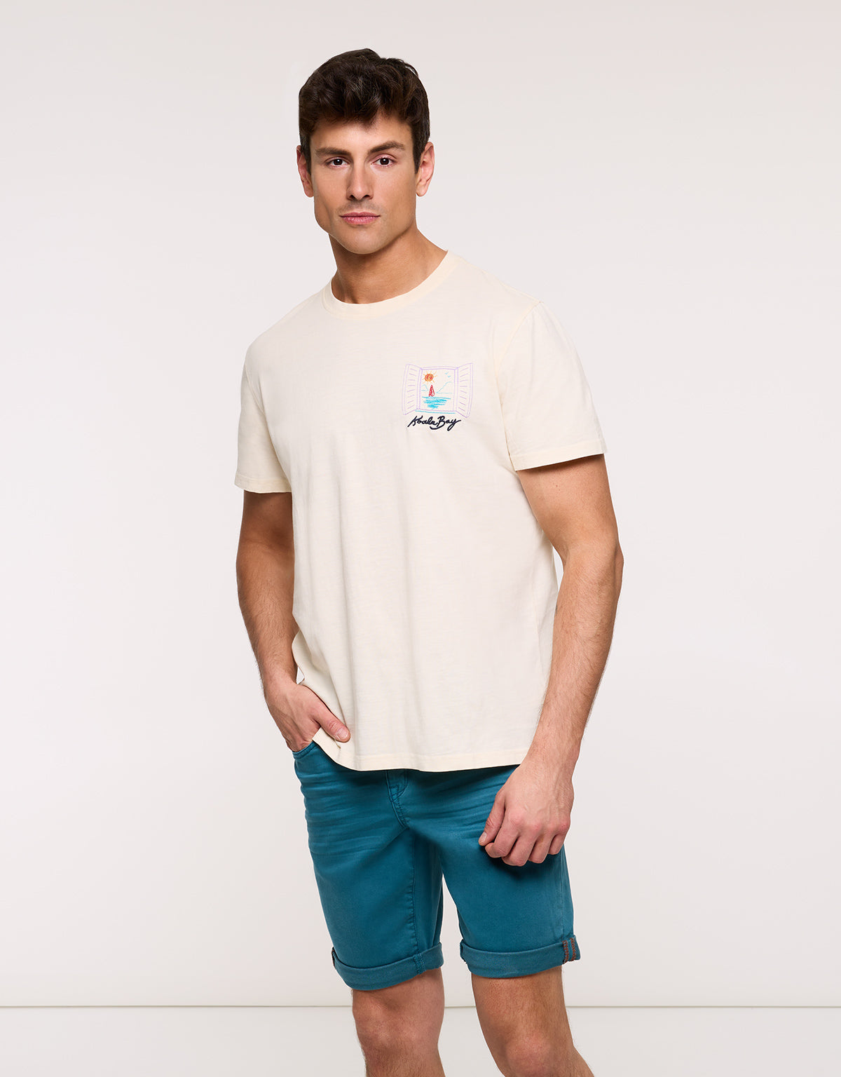 White Short Sleeve T-shirt - Hobatsam