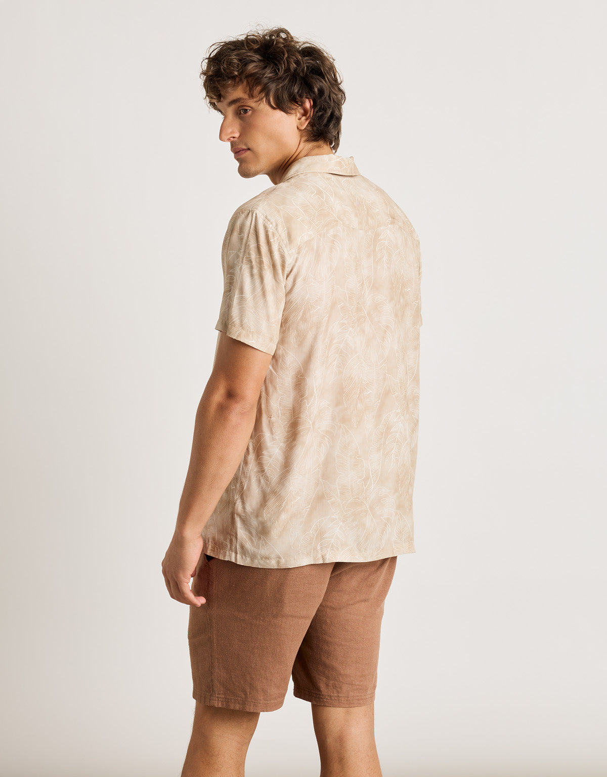 Short Sleeve Shirt Brown - Fog