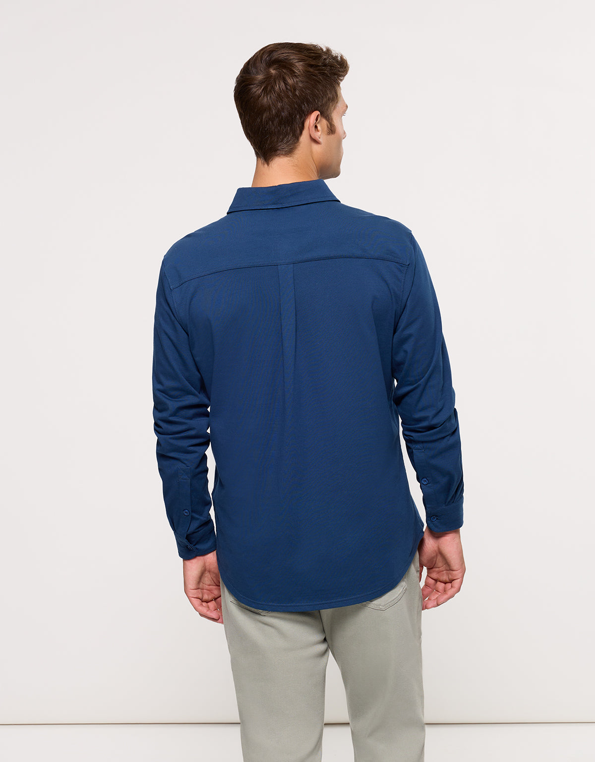 Navy Blue Long Sleeve Shirt - Niana
