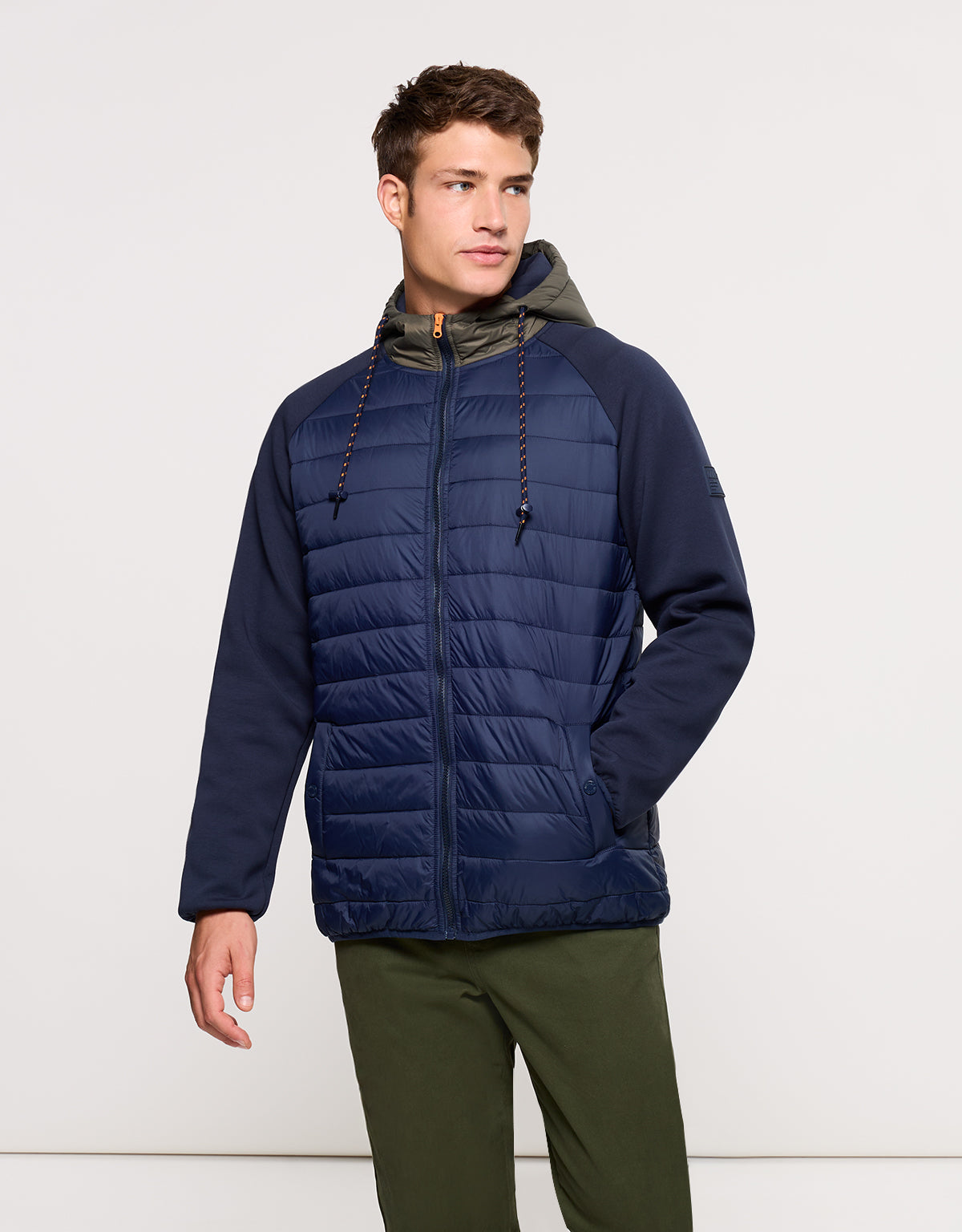 Chaqueta con Capucha Azul Marino - Nuni