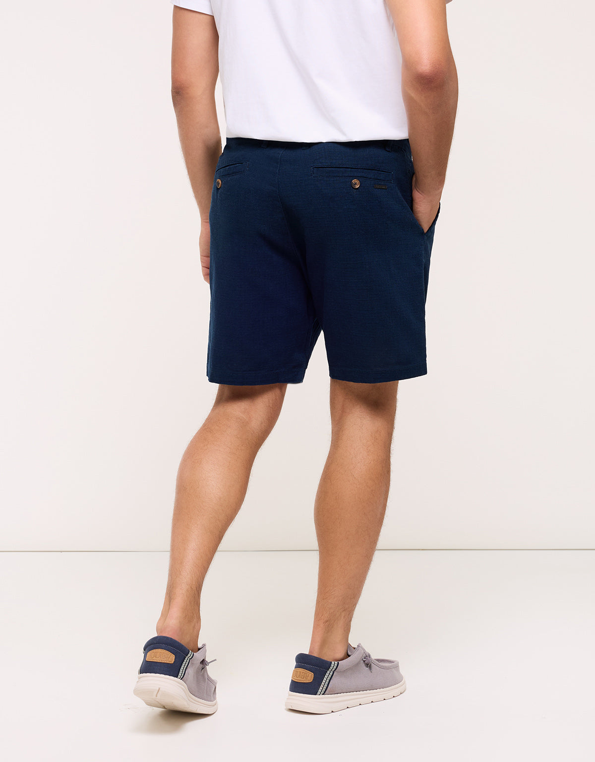 Navy Blue Bermuda Shorts - Nafio Dos