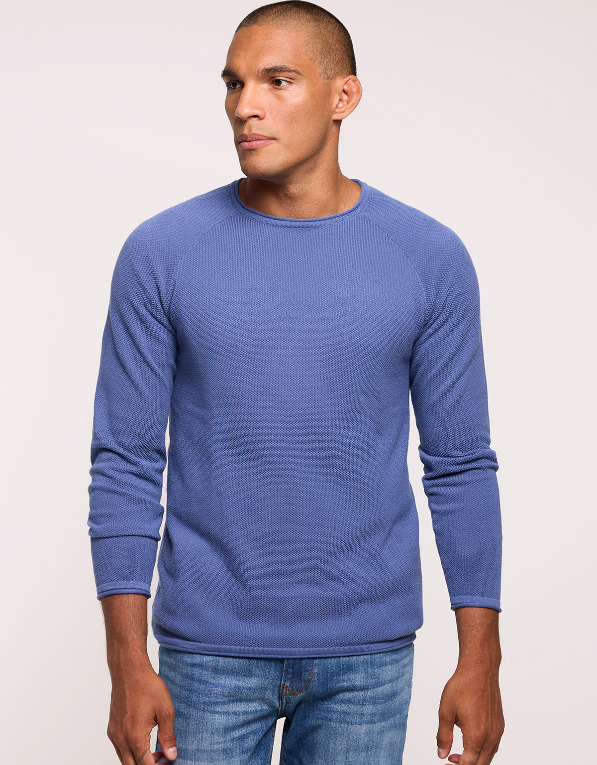 Blue Long-Sleeve Sweater - Forz