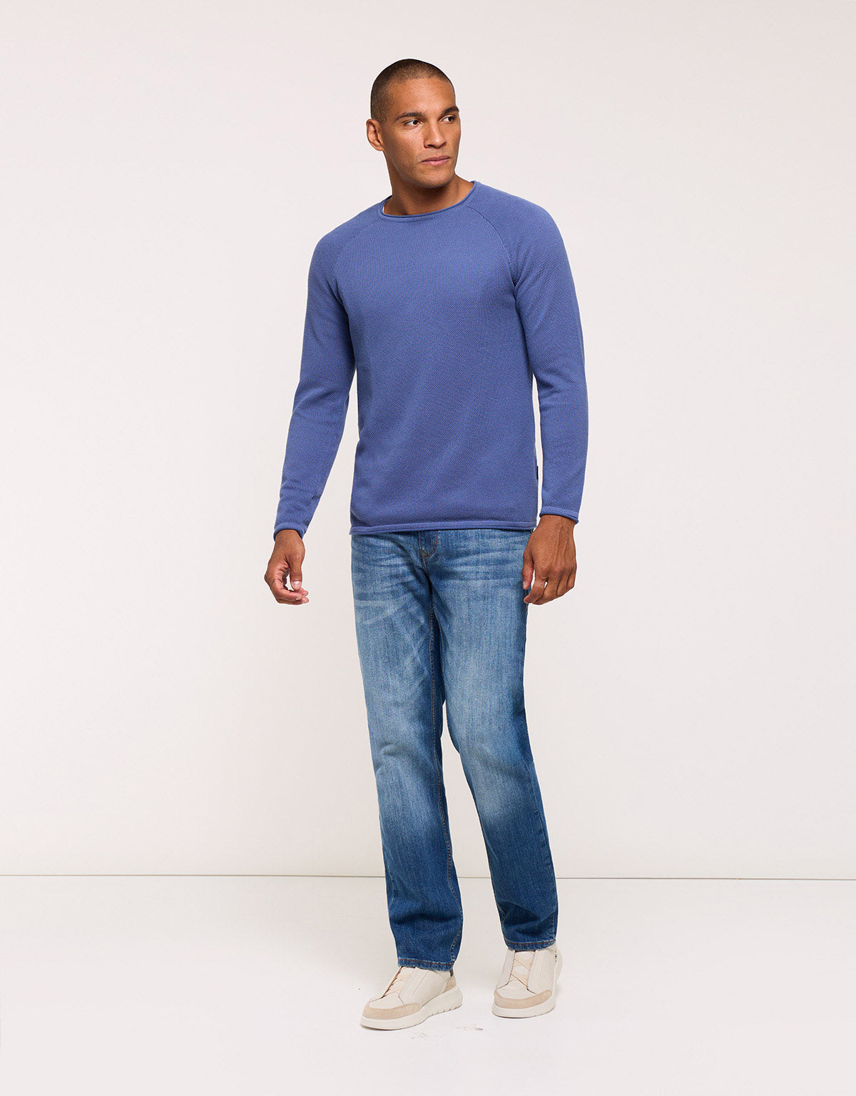Blue Long-Sleeve Sweater - Forz
