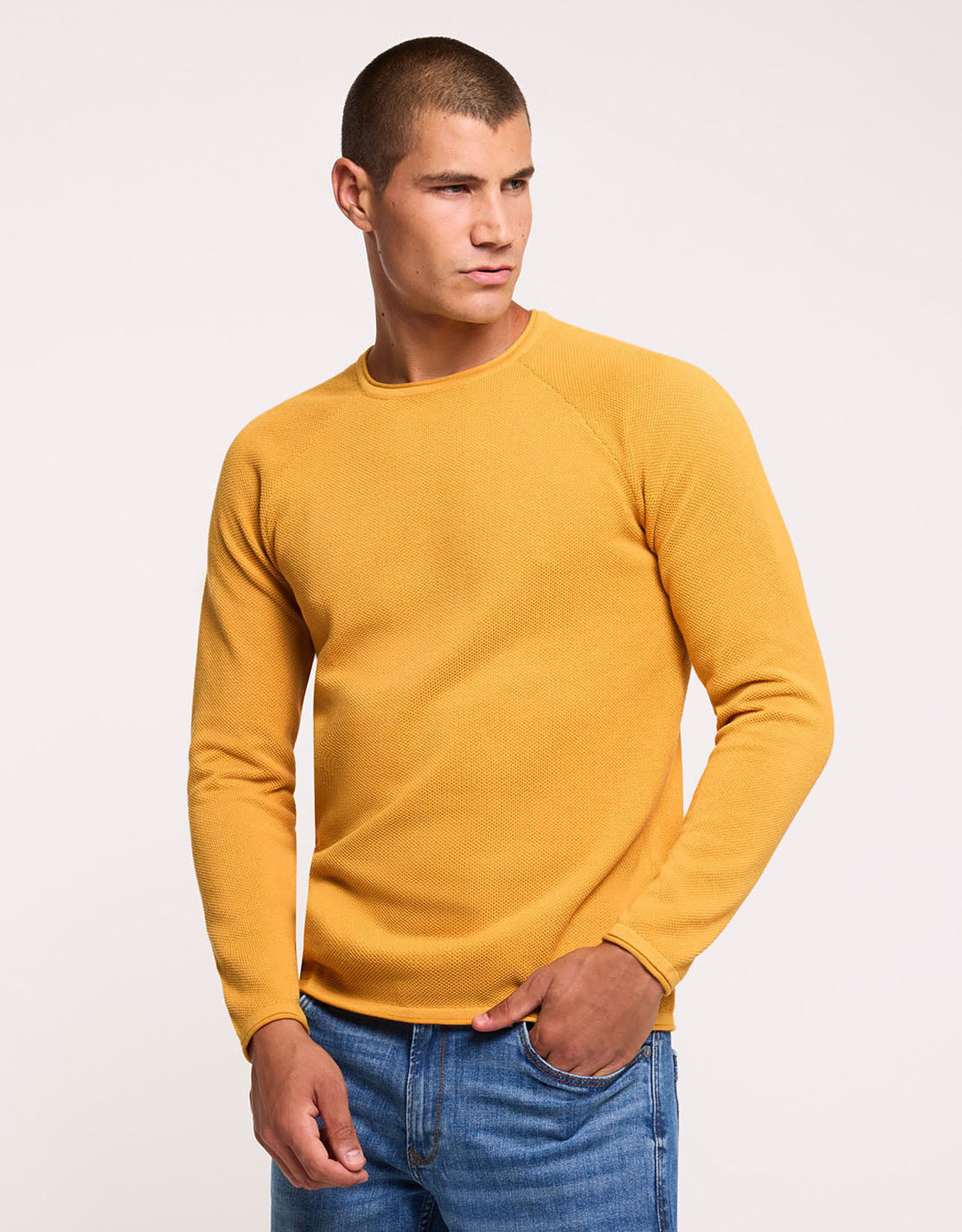 Yellow Long-Sleeve Sweater - Forz