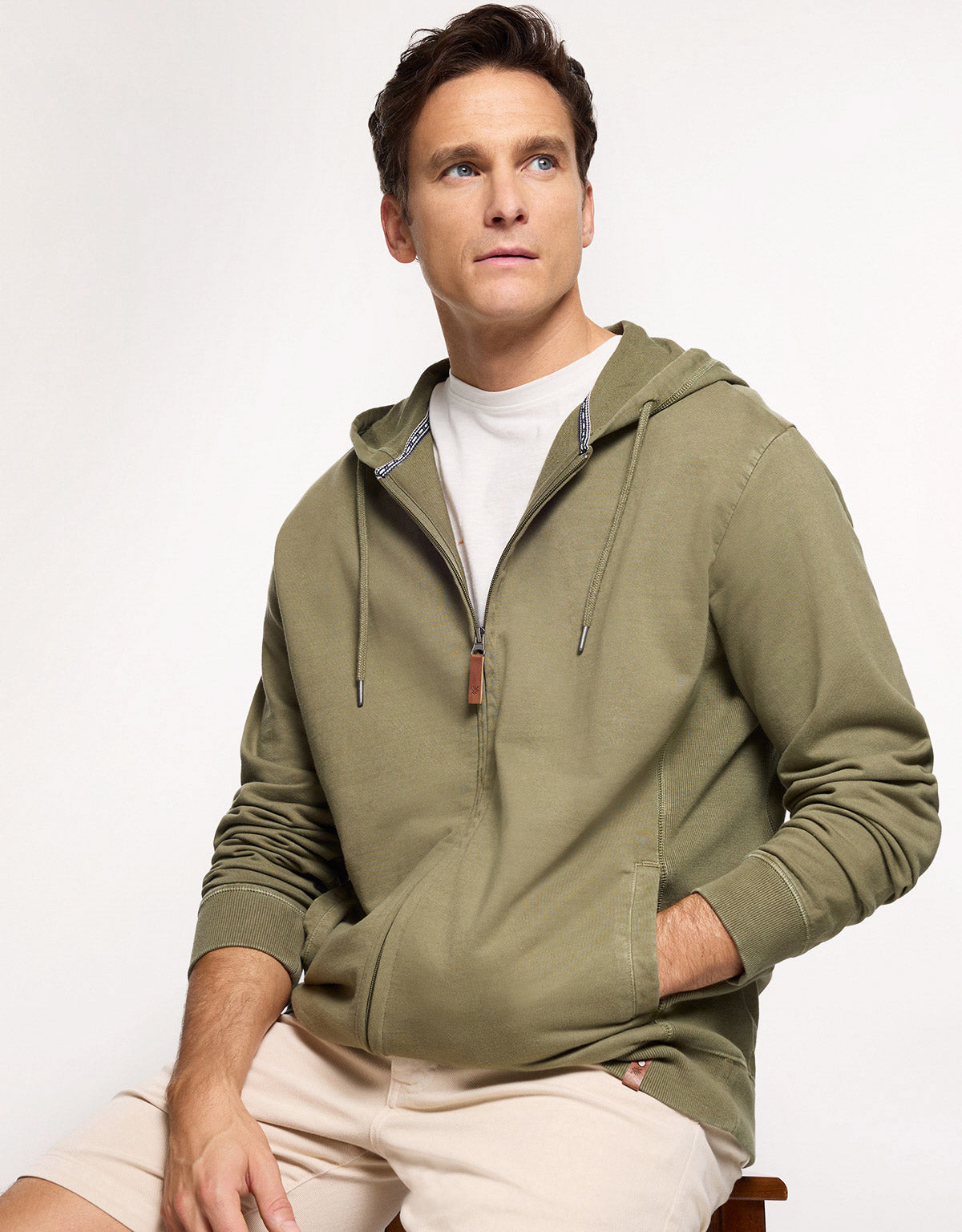 Sudadera Con Capucha Caqui - Wilbur 1