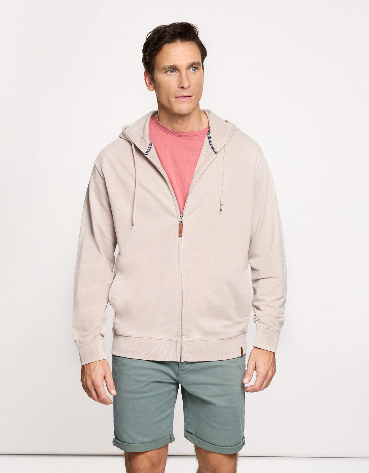 Sudadera Con Capucha Beige - Wilbur