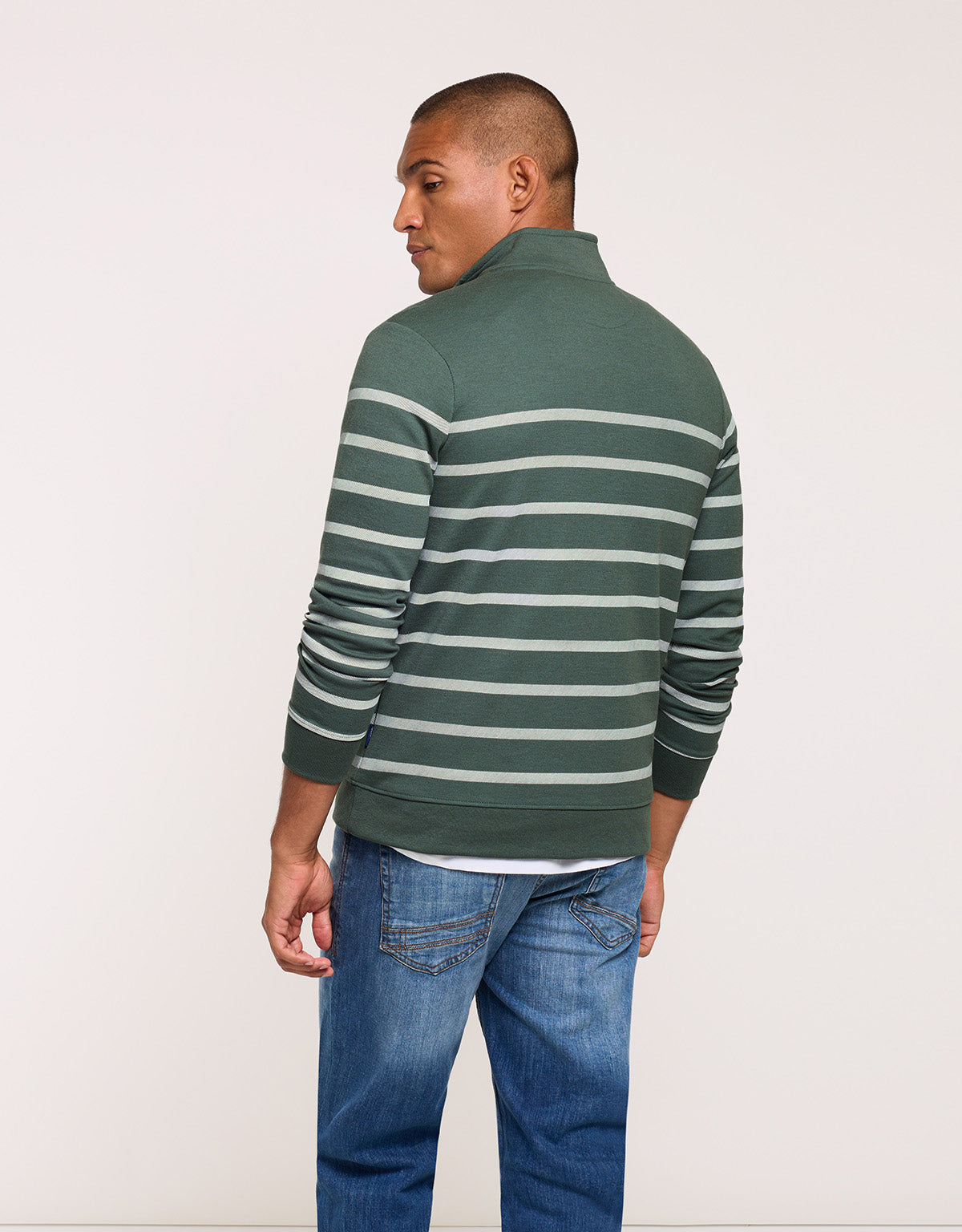 Khaki Striped Sweatshirt - Reach