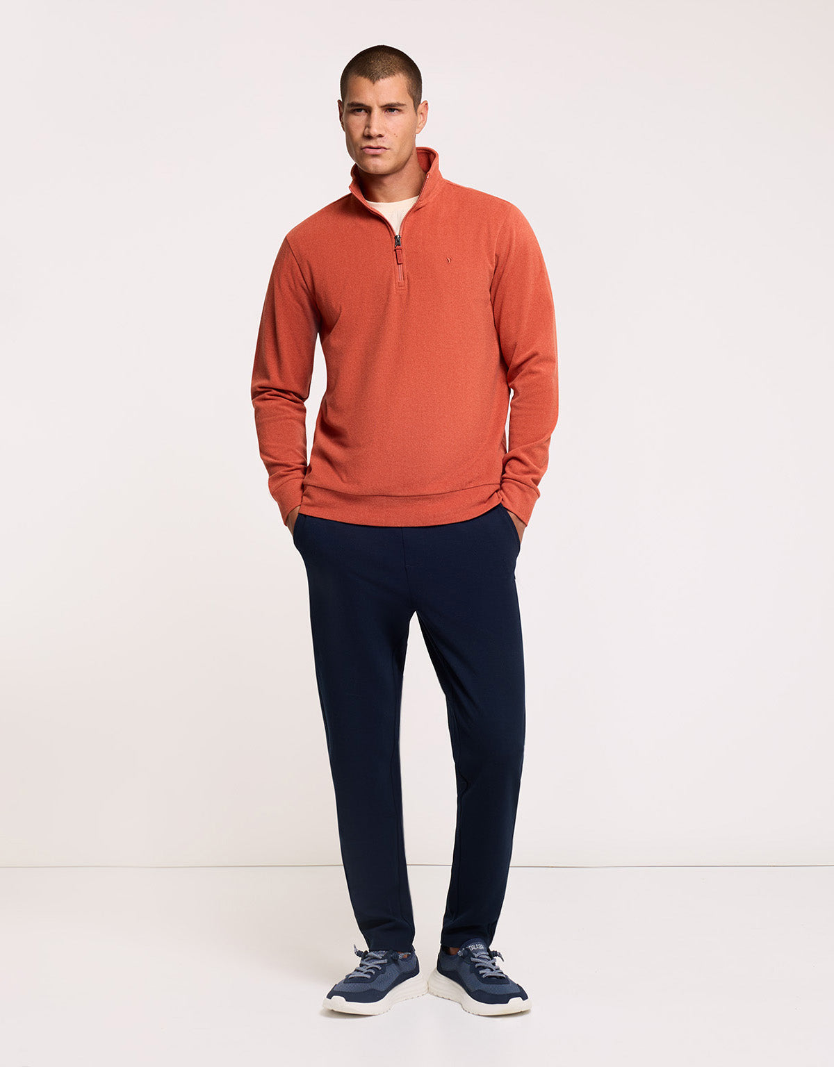 Sudadera Sin Capucha Naranja Quemado - Moses 6