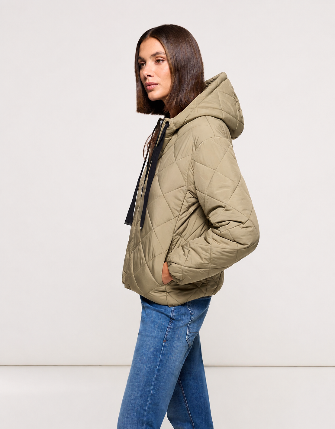 Khaki Hooded Jacket - Dumosa