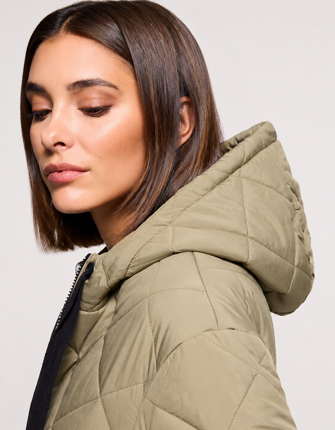 Khaki Hooded Jacket - Dumosa