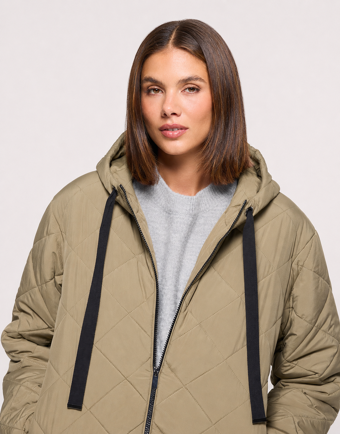 Khaki Hooded Jacket - Dumosa